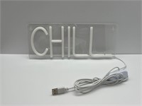 Chill Neon LED Sign - Blue