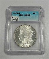 1879-S  Morgan Dollar   ICG MS-65