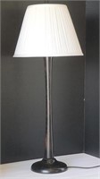 Tall 32" Black Wood Table Lamp