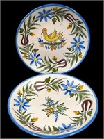 Hand Painted Manises Pottery Plates - Spain