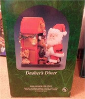 Dasher's Diner animated Christmas Santa Claus &