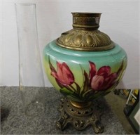 Antique Gone With The Wind base, hand painted