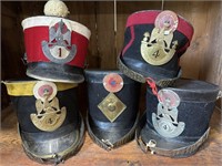 Five Military Hats