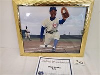 Autographed Ernie Banks Photo