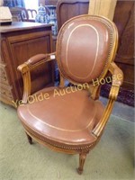 Excellent Leather Empire Mahogany Office Chair