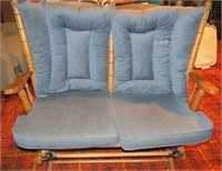 Wooden Gliding Love Seat (45 1/2" wide x 40" tall