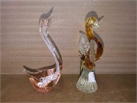 2 Glass Bird Sculpture - 1 is Murano