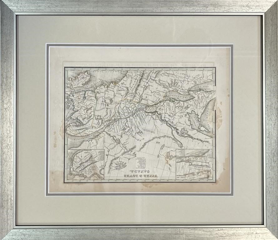 1840 UPPER  & LOWER CANADA MAP