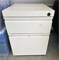 OFFSITE) TWO DRAWER METAL FILING CABINET-