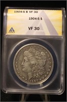1904-S Certified Morgan Silver Dollar