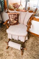 Vintage Side Chair w/Duck Pillow