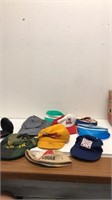 Lot of costume hats, hats ,and visors