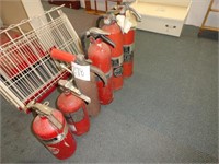 6 fire extinguishers