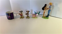 Enesco Mickey and Pocahontas Figured with Mug