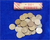 (36) Wheat Pennies