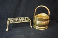 Brass Pot and Stand