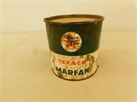 Texaco Marfak collectable tin 6 in tall