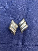 Sterling silver clip earrings