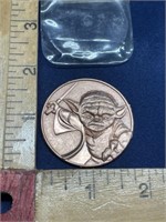 2005 Star Wars Yoda collectible coin token
