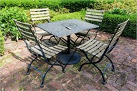 Sm Outdoor Table and 4-Matching Chairs; Sm