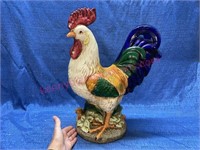 Lrg ceramic Rooster - 19in tall