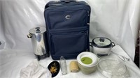 Coffee maker rice cooker suitcase and kitchen