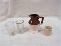 Vintage glass, miniature pot, American Pitcher