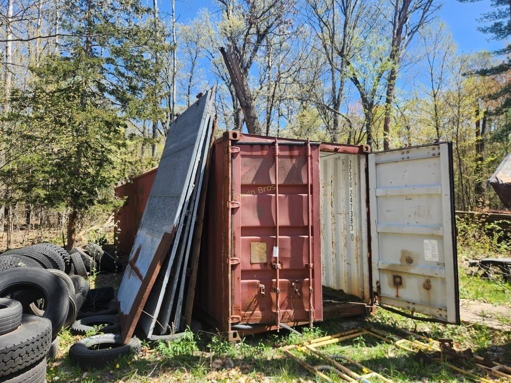 40x8' Storage Container No Roof, Doors