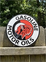 GASOLINE MOTOR OIL SIGN