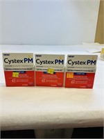 3 packs 10 Caplets Cystex PM