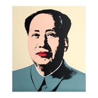 Andy Warhol "Mao Yellow" Silk Screen Print from Su