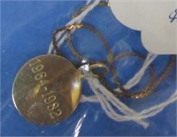 12kt GOLD FILLED CHARM BRACELET "1964-1982"