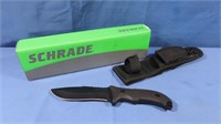 NIB Schrade Hunting Knife w/Sheath SCHF26