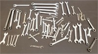 Large Lot of Assorted Wrenches. Combination, Box