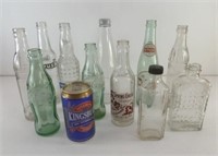 11 Assorted Collectible Bottles, Coke, Dr.