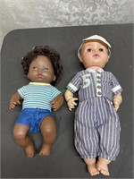 Baseball baby doll and Mattel black doll