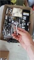 Flat of miscellaneous tools and sockets