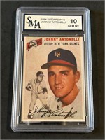 1954 SI Topps #119 Johnny Antonelli SMA 10 GEM