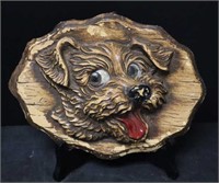 Wooden Dog Wall Hanging