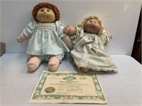 Cabbage Patch Dolls with (1) Certificate