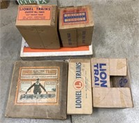 lot of 6 Old Empty Lionel Train Boxes