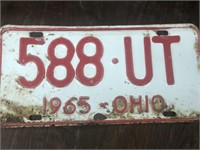 Vintage 1965 Utah license plate