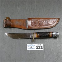 Western 666 Fixed Blade Knife & Sheath