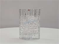 Iittala Finland Tappio Wirkkala Ice Glass Vase