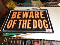 9"X14" METAL SIGN - DOG