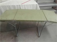 Vintage metal portable table