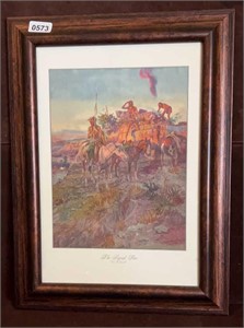 'The Signal Fire' by CM Russell Framed Print
