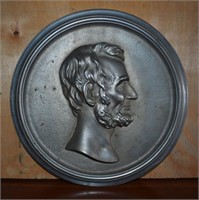 Metal Plaque of Abraham Lincoln