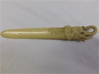 Hollow celluloid elephant letter opener