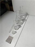 Vintage Clear Glass Beaker Lot